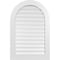 Ekena Millwork Round Top Surface Mount PVC Gable Vent: Functional, w/ 3-1/2"W x 1"P Standard Frame, 28"W x 42"H GVPRT28X4201SF - alternate 1